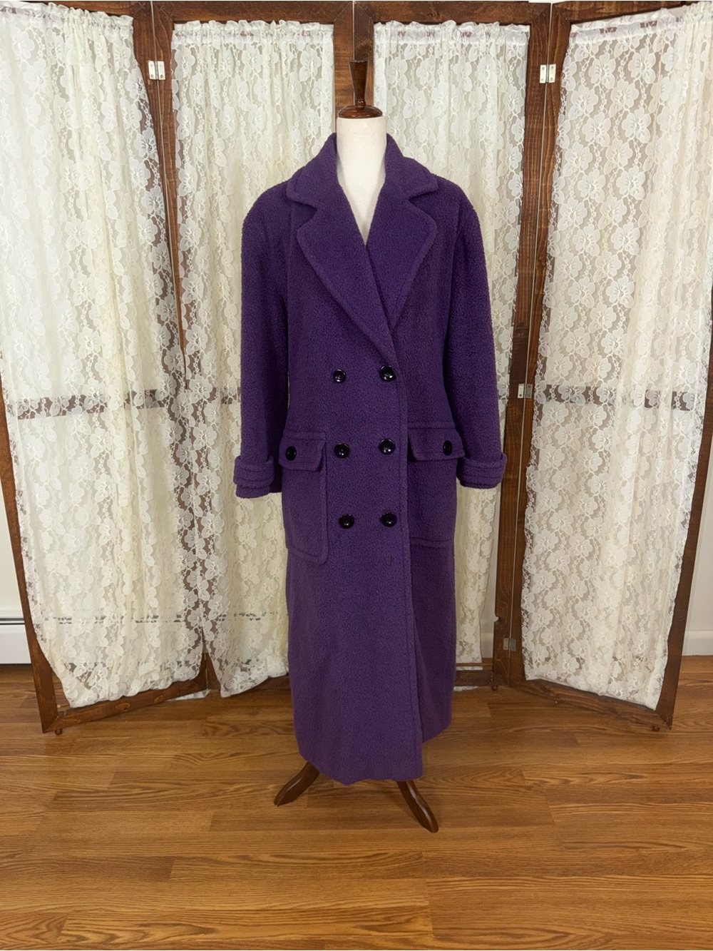 Spectacular Vintage 1980 Neiman Marcus Full Length Alpaca Coat
